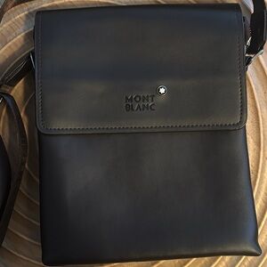 Mont Blanc Elegant Black Messenger Bag